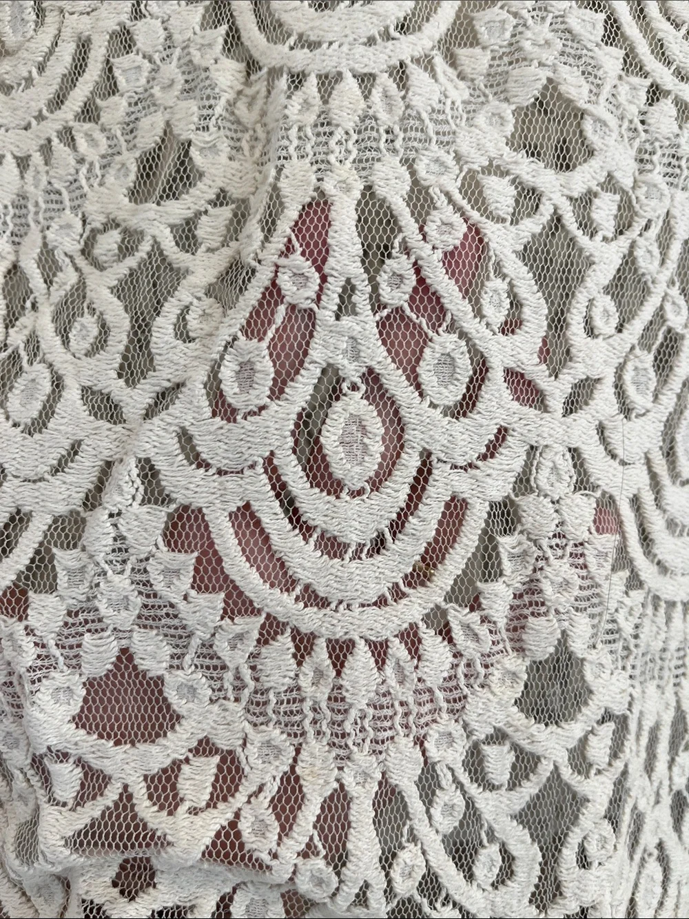 Banana Republic Cream Lace Top